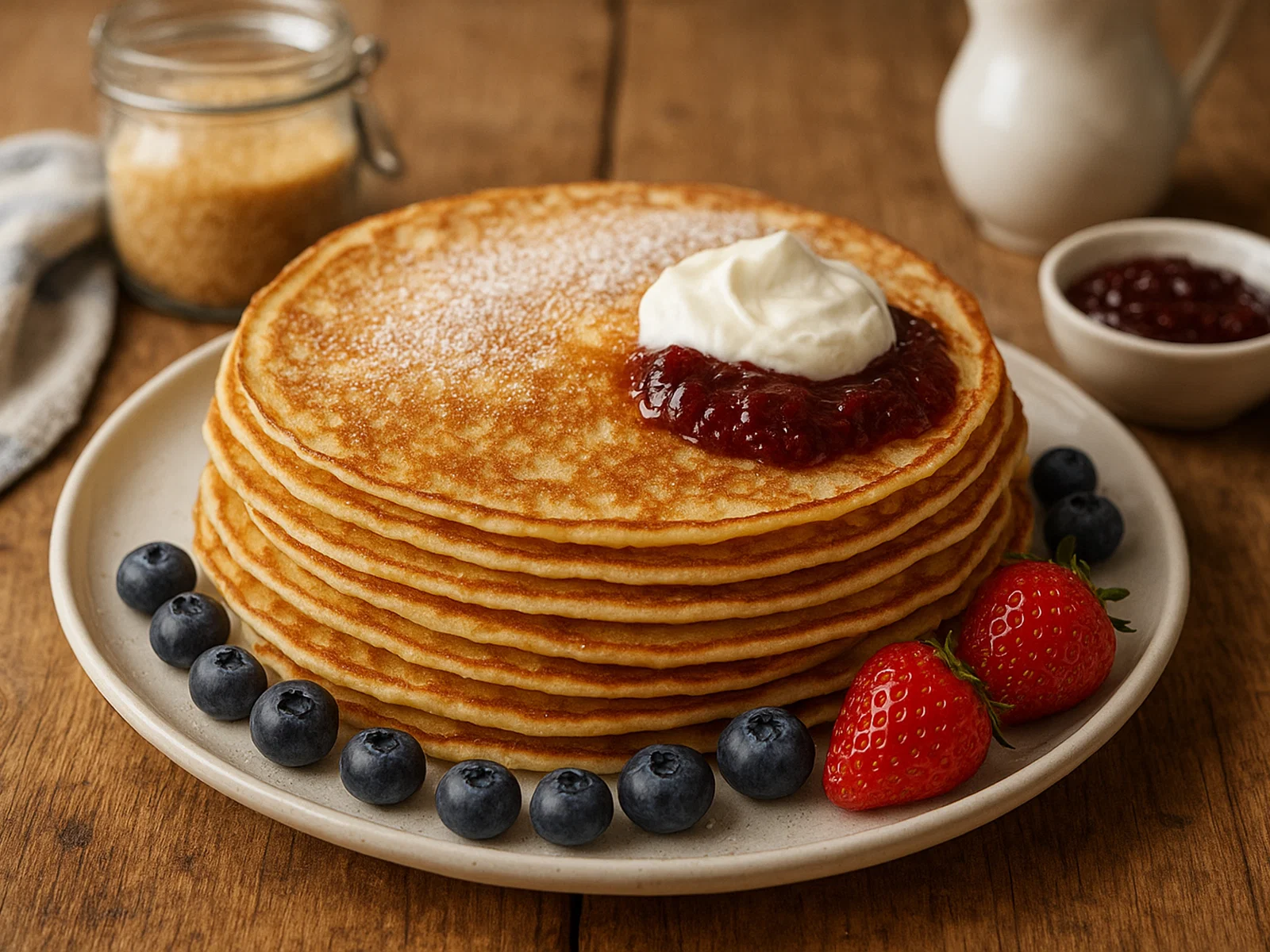 Schwedische Pannkakor – dünne Vanille-Zimt-Pfannkuchen