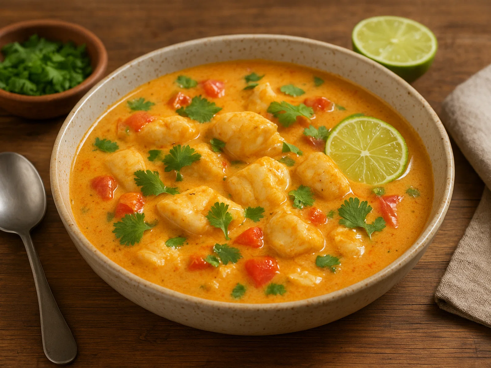 Fisch-Curry mit Kokosmilch