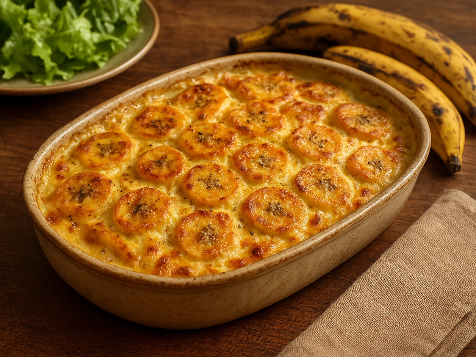 Gratin de Banane Plantain (Kochbananen-Gratin)