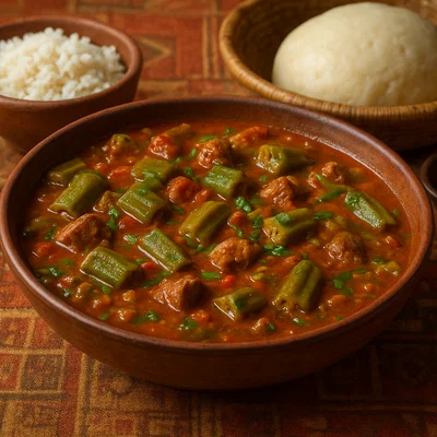 Dongo-Dongo (Zentralafrikanischer Okra-Eintopf)