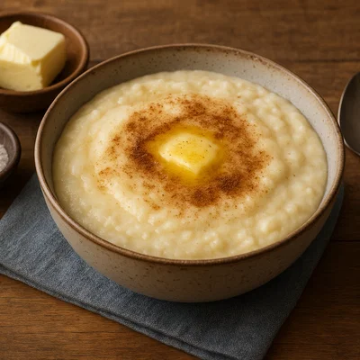 Norwegische Rømmegrøt (Sauerrahm-Grütze)