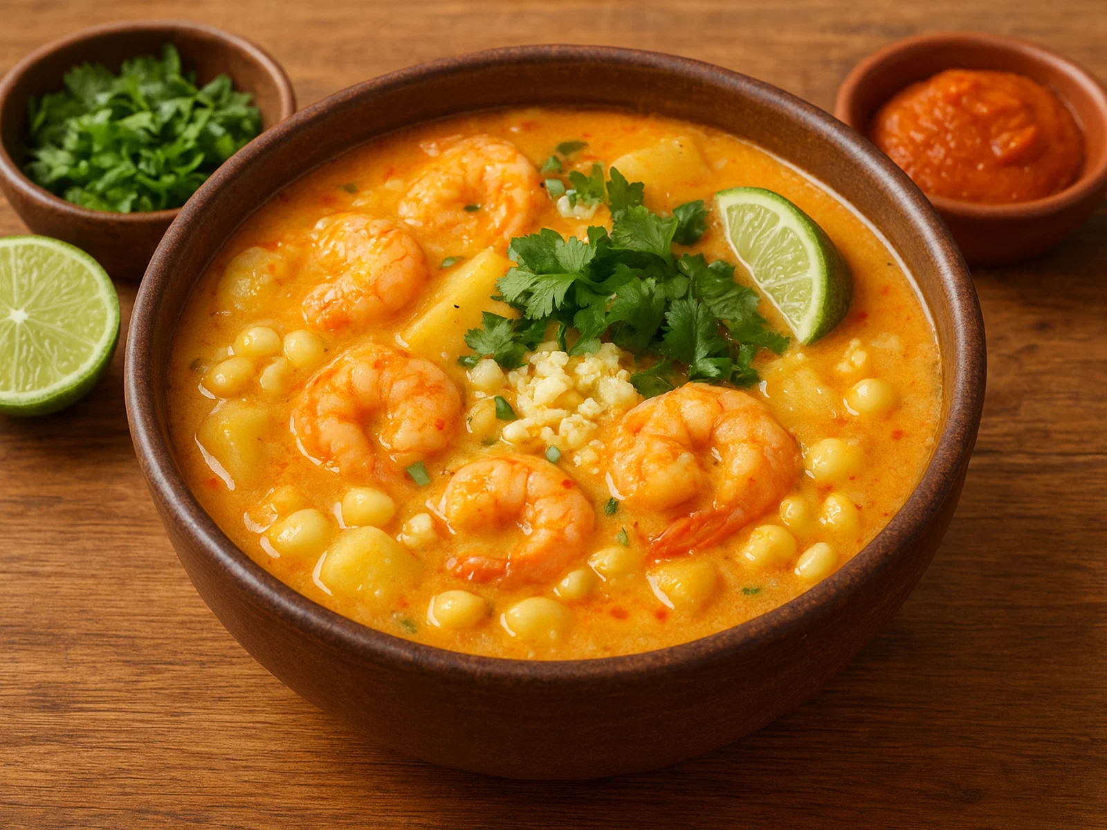 Chupe de Camarones – Peruanische Garnelensuppe
