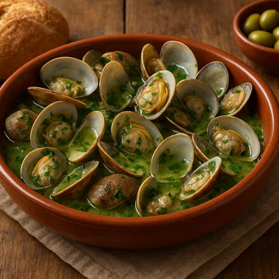 Amêijoas à Bulhão Pato (Portugiesische Venusmuscheln in Knoblauch-Koriander-Sud)