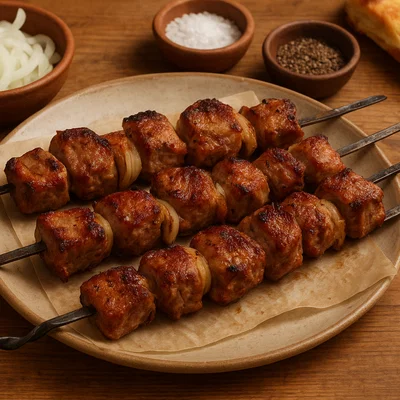 Georgischer Mtsvadi (Schaschlik vom Grill)