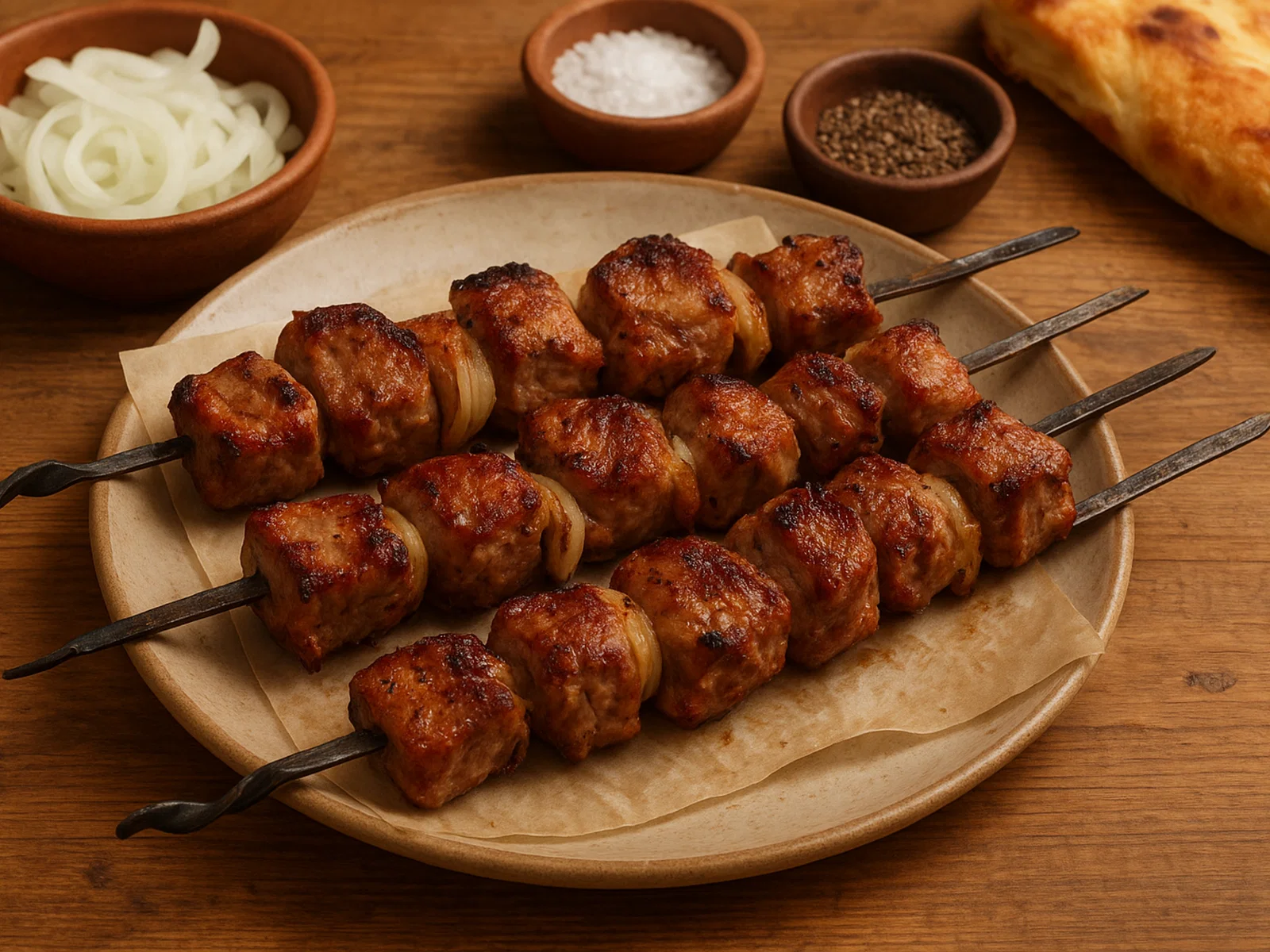 Georgischer Mtsvadi (Schaschlik vom Grill)