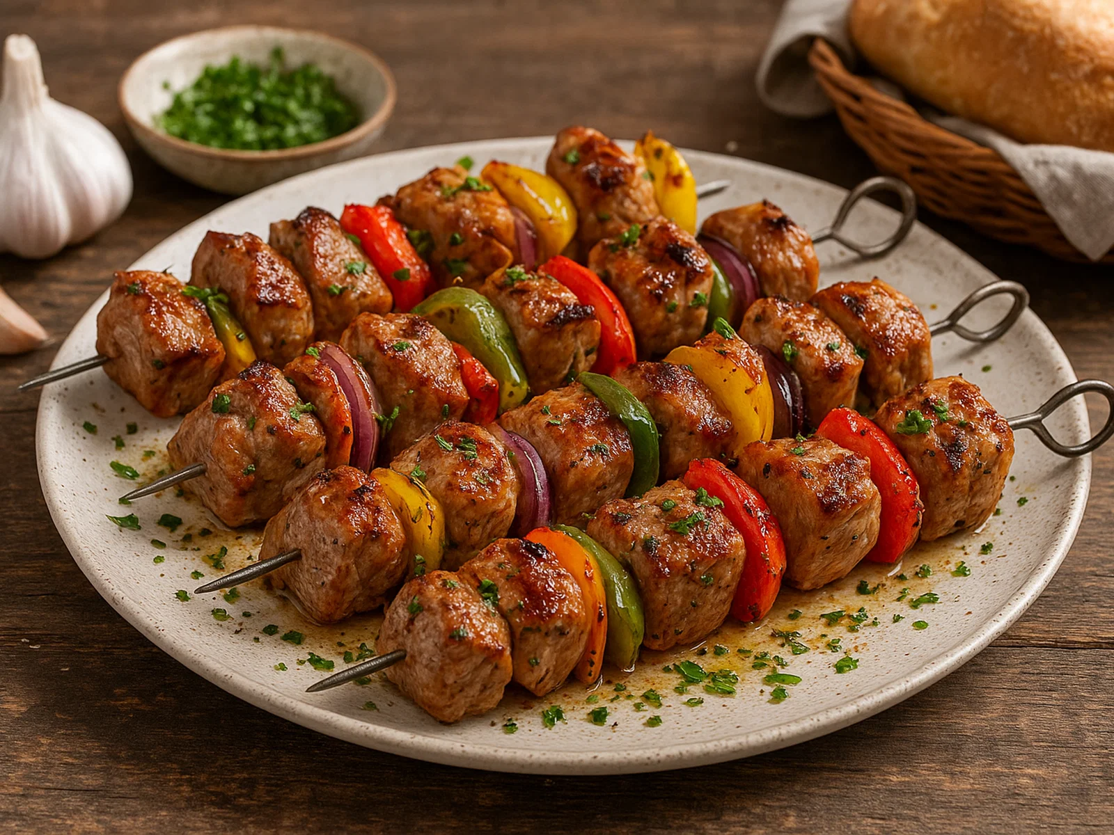 Bunte Brochettes vom Grill