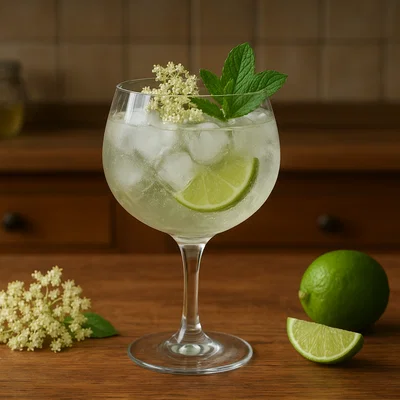 Holunderblüten-Gin-Tonic