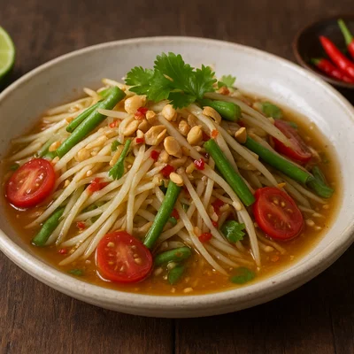 Som Tam – Thailändischer grüner Papayasalat