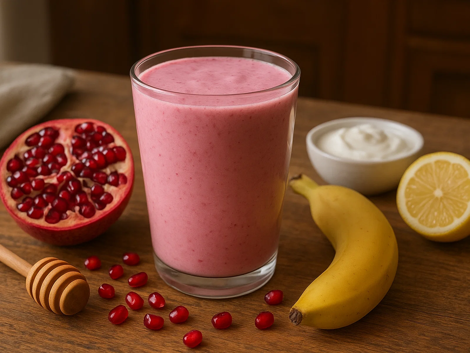 Cremiger Granatapfel-Smoothie