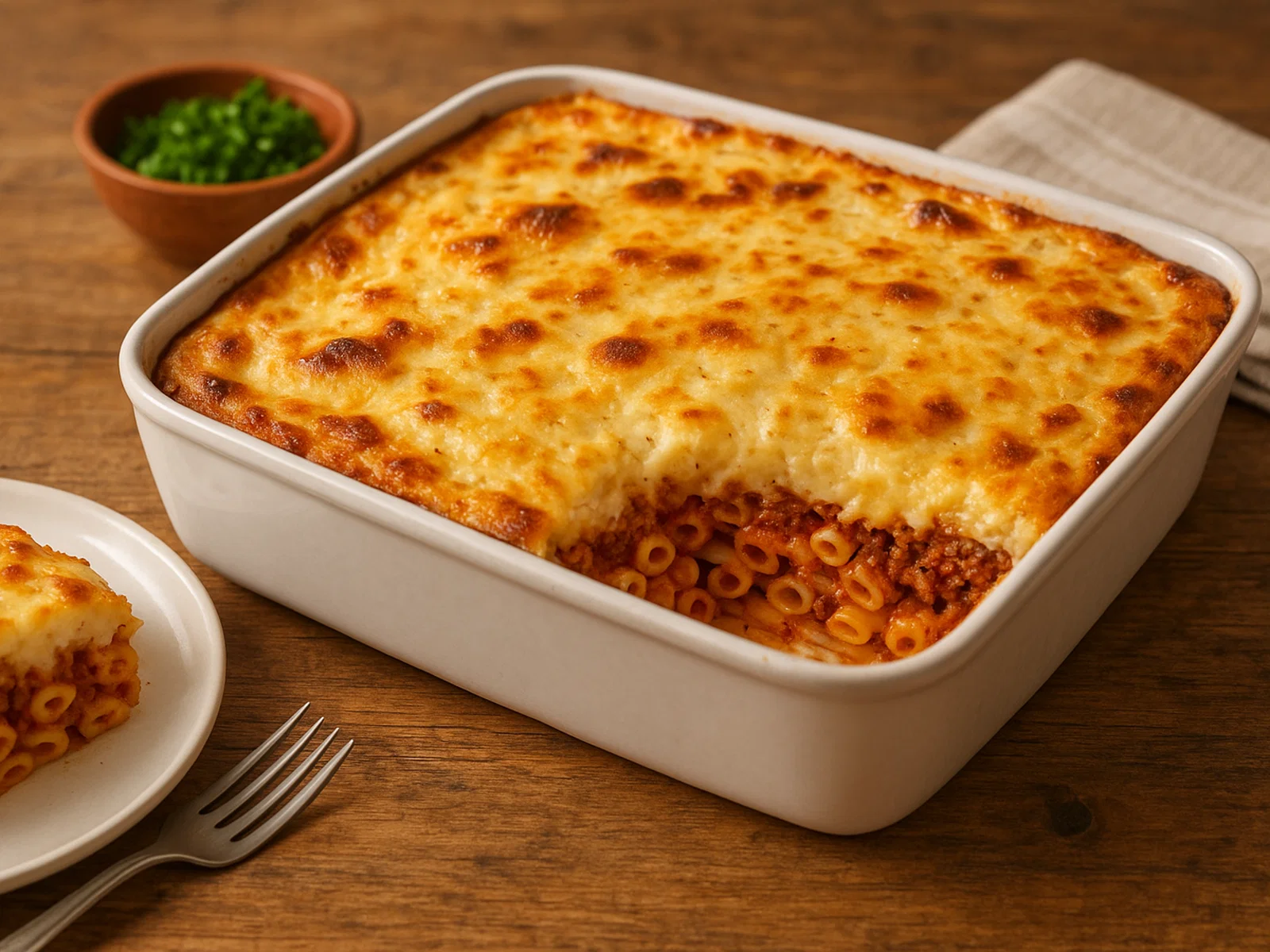 Makaronia tou Fournou (Griechischer Nudelauflauf Pastitsio)