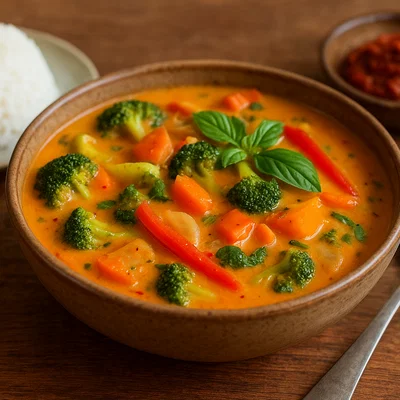 Schnelles Thai-Curry mit Gemüse und Kokosmilch