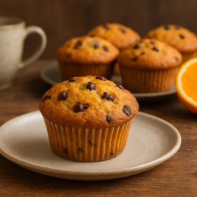 Saftige Orangen-Schoko-Chip-Muffins