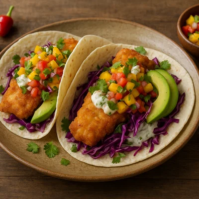Fisch-Tacos mit Mango-Salsa
