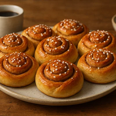 Klassische schwedische Kanelbullar (Zimtschnecken)