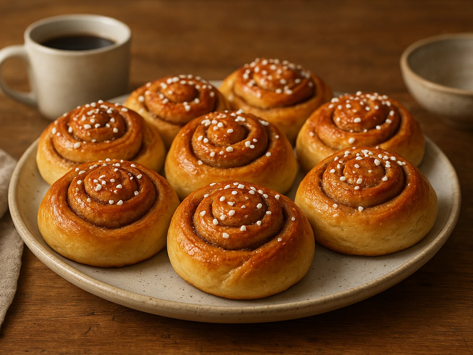 Klassische schwedische Kanelbullar (Zimtschnecken)