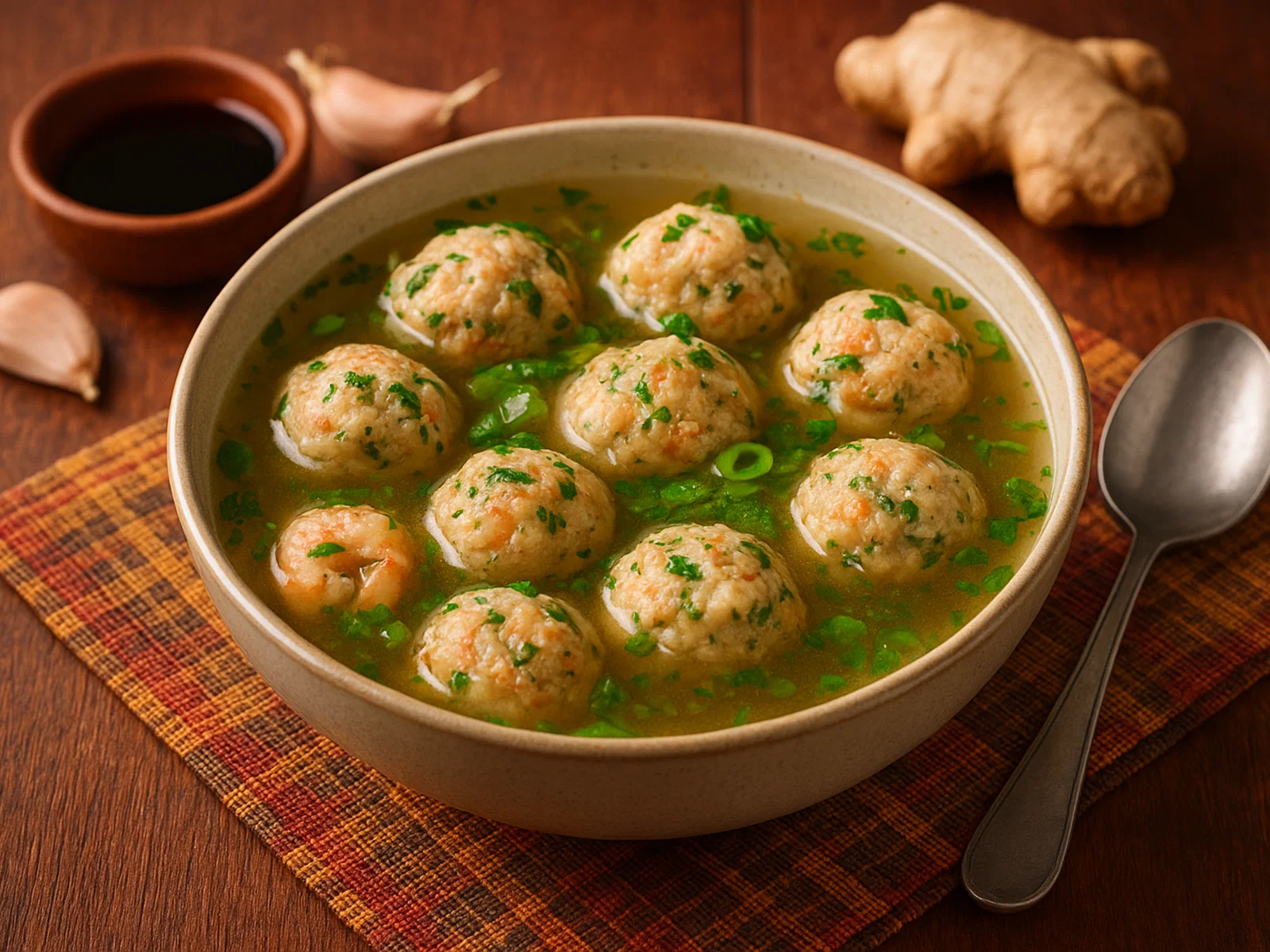 Mauritian Boulettes in duftiger Brühe