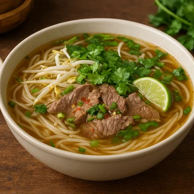 Kuy Teav – Kambodschanische Reisnudelsuppe mit Rindfleisch