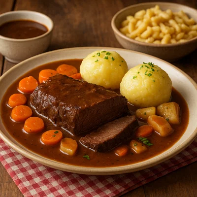 Königklause – Festlicher Schmorbraten in samtiger Kräutersauce