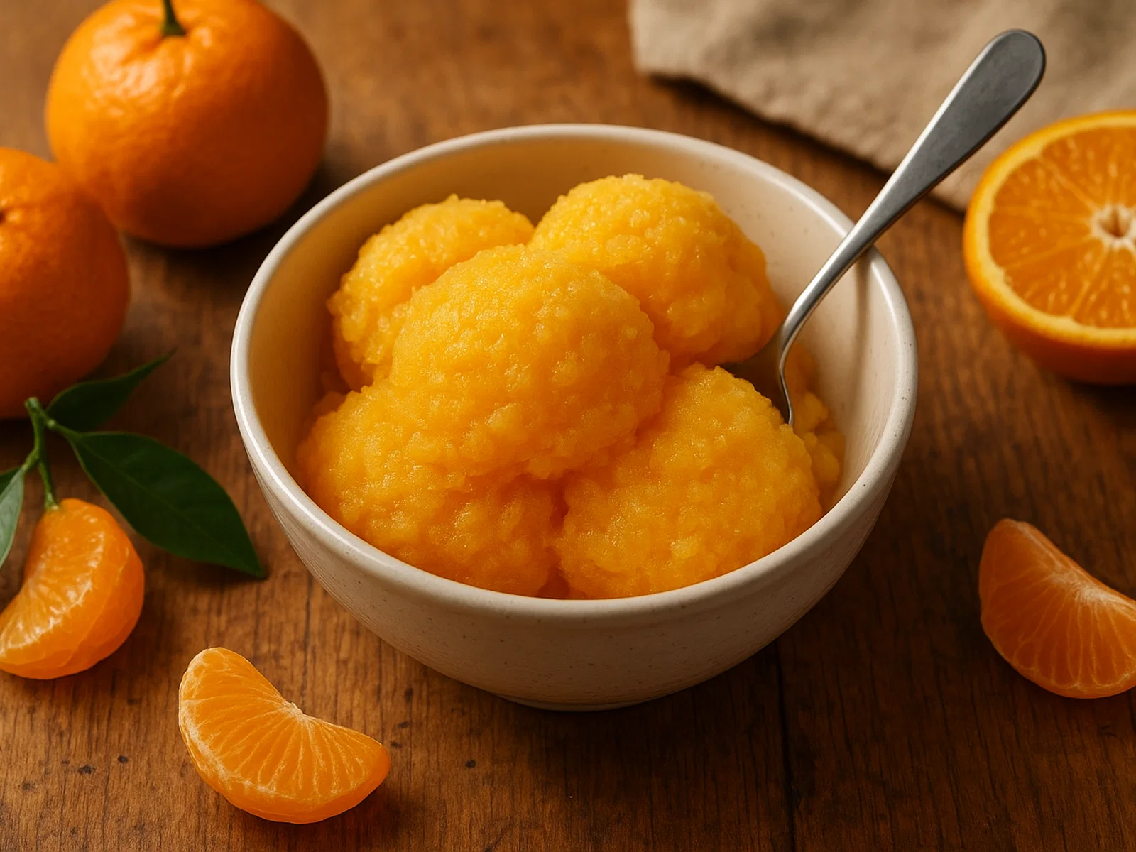 Mandarinen-Orangen-Sorbet