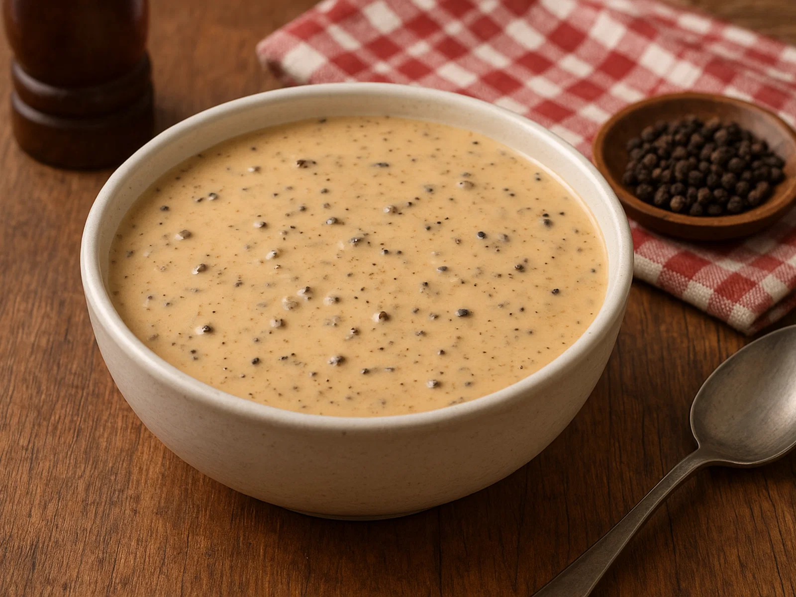 Klassische französische Sauce au Poivre