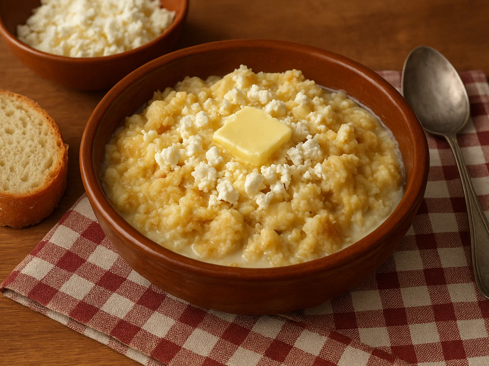 Traditionelle Popara mit Käse