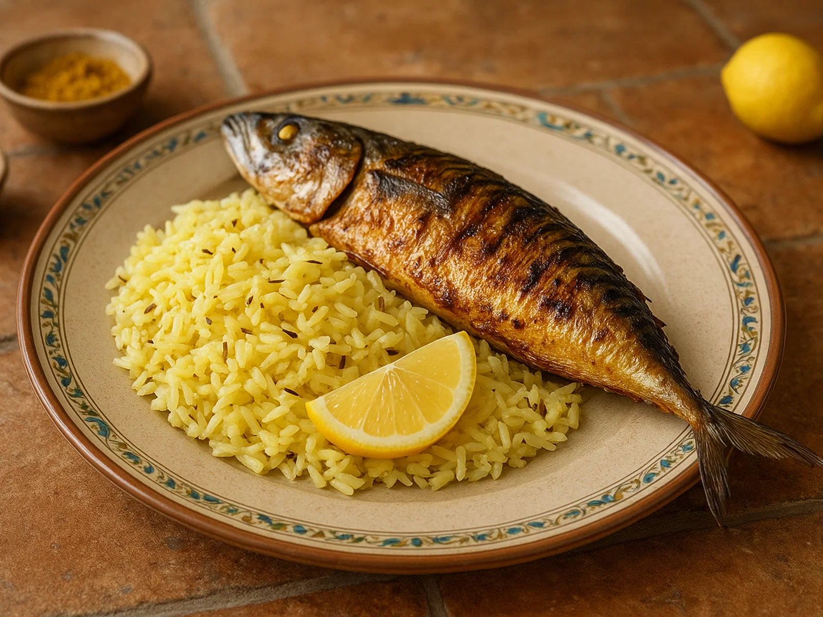 Mashuai – Omani-Grillfisch mit Zitronenreis