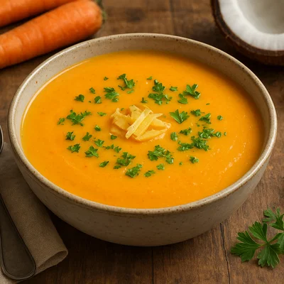 Karottensuppe mit Kokosmilch
