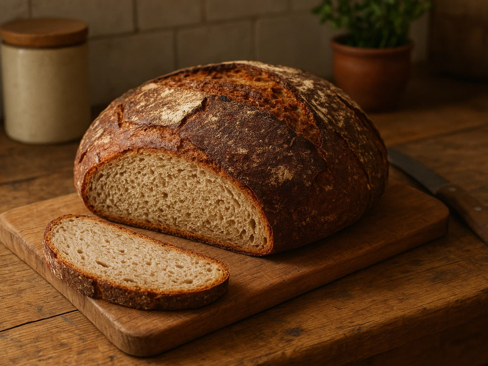 Bierbrot mit Sauerteig