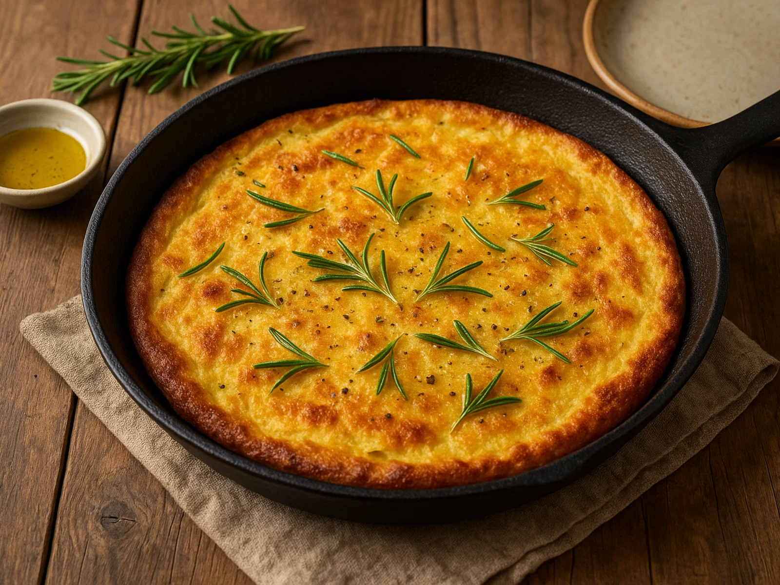 Provenzalische Socca aus der Pfanne