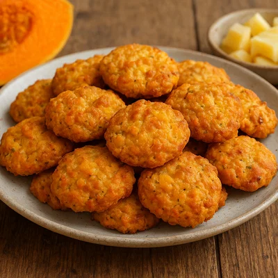 Herzhafte Kürbis-Käse-Kekse