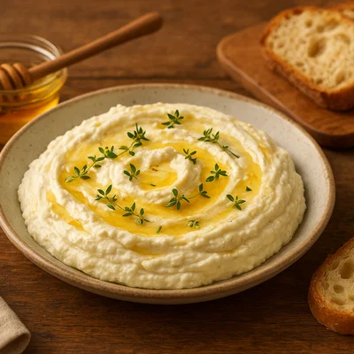Ziegenkäse-Mousse mit Honig und Thymian