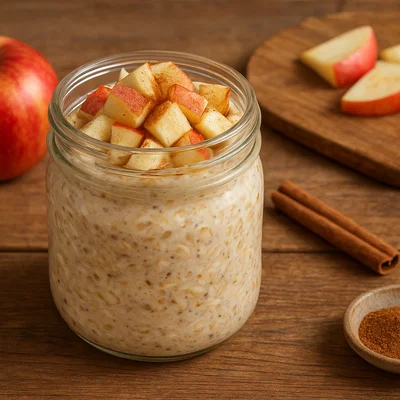 Overnight Oats mit Apfel und Zimt