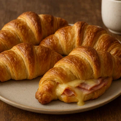 Käse-Schinken-Croissants