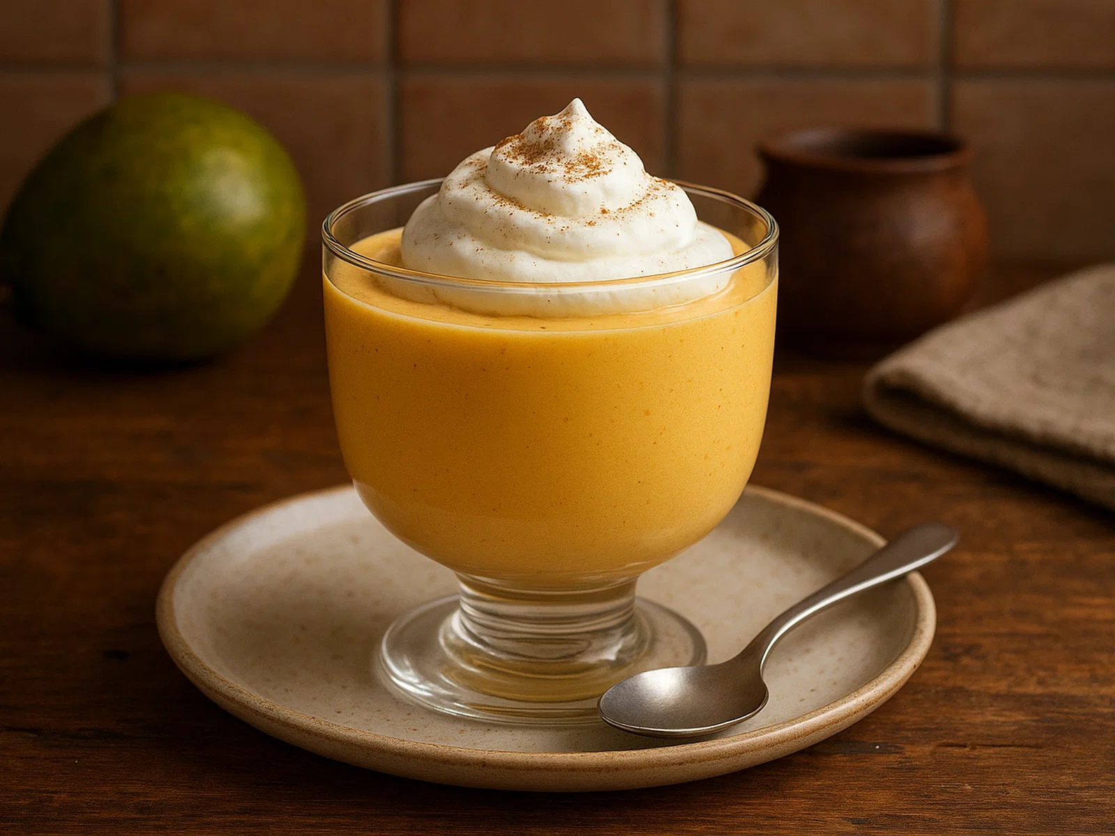 Peruanische Lúcuma-Mousse