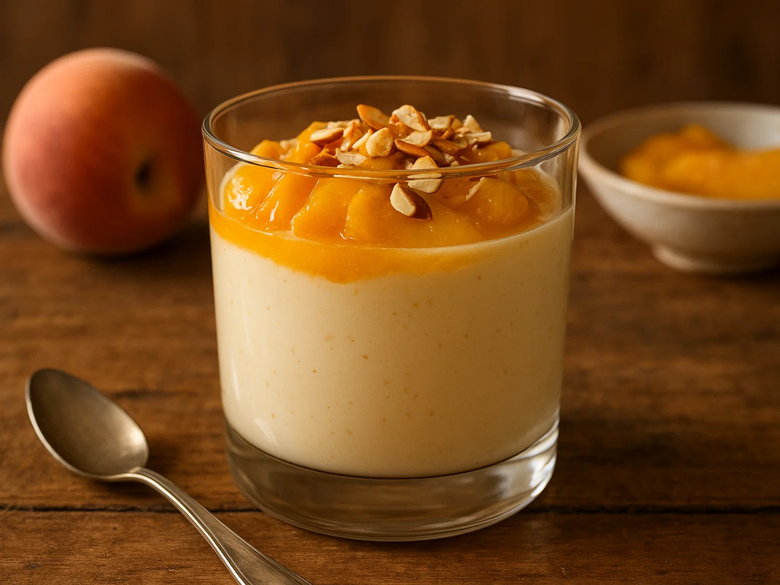 Pfirsich-Mandel-Creme