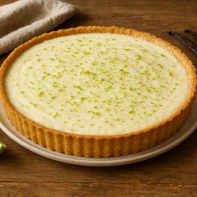 Kokosnuss-Tarte mit Limette und Vanille