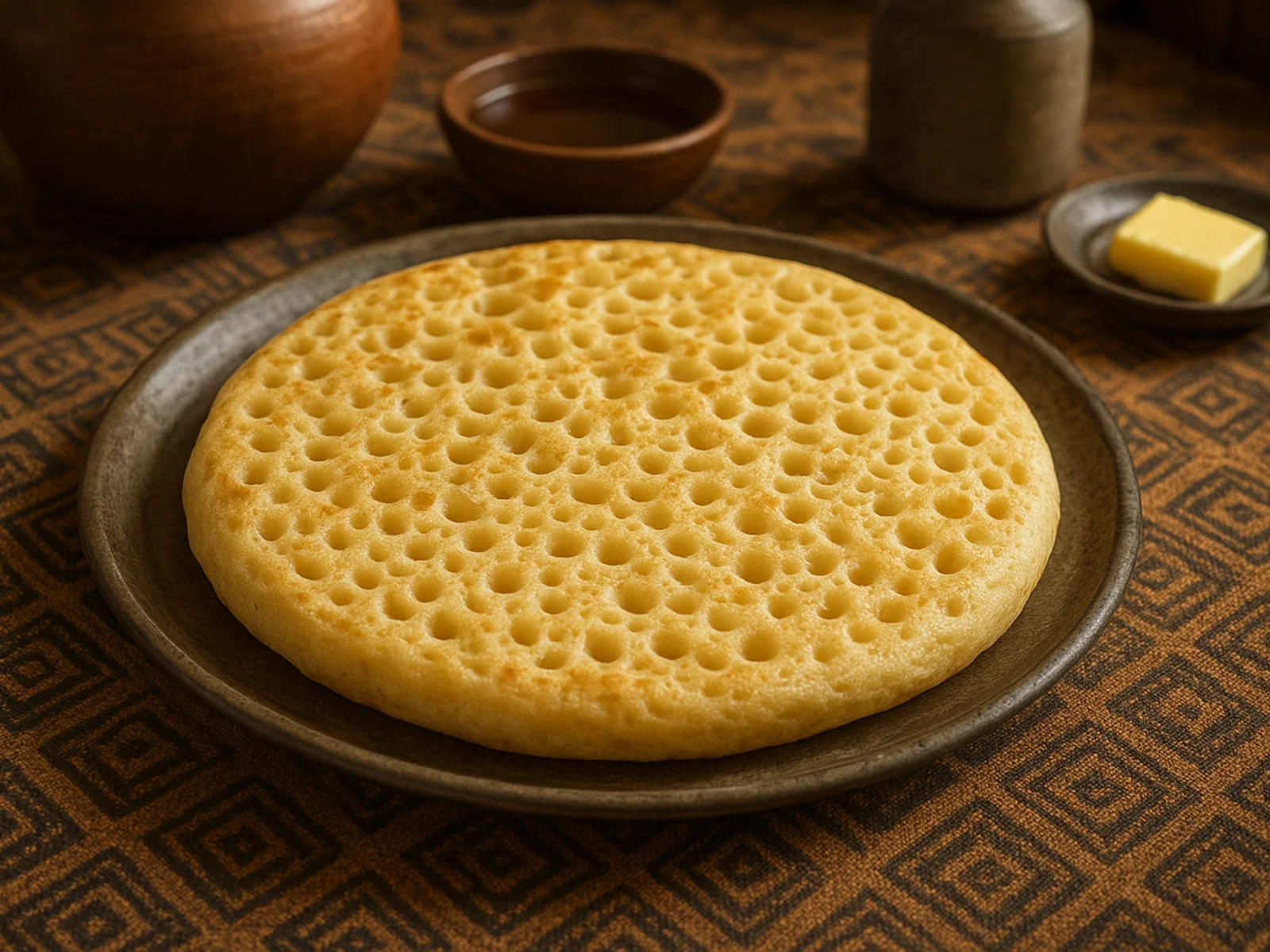 Somalisches Lahoh – weiches, schwammiges Fladenbrot