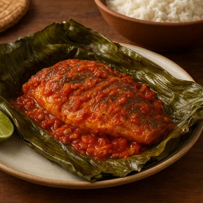 Mukeke – burundischer Fisch in Bananenblättern