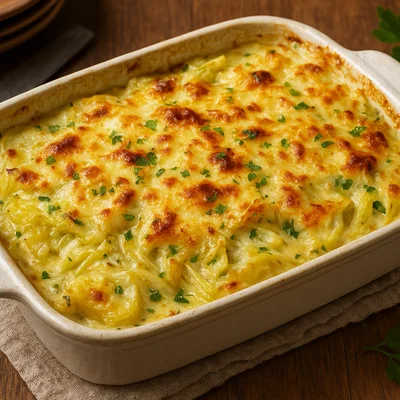 Chinakohl-Gratin mit Kartoffeln