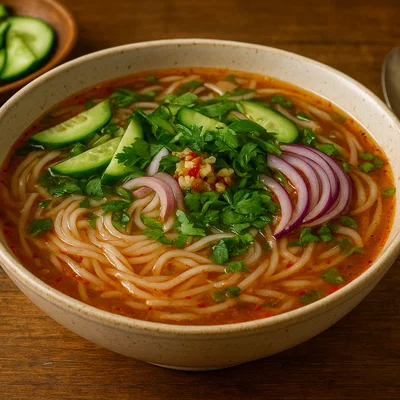 Ashlan-Fu – kalte kirgisische Nudelsuppe