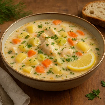 Isländische Fiskasúp – Cremige Fischsuppe