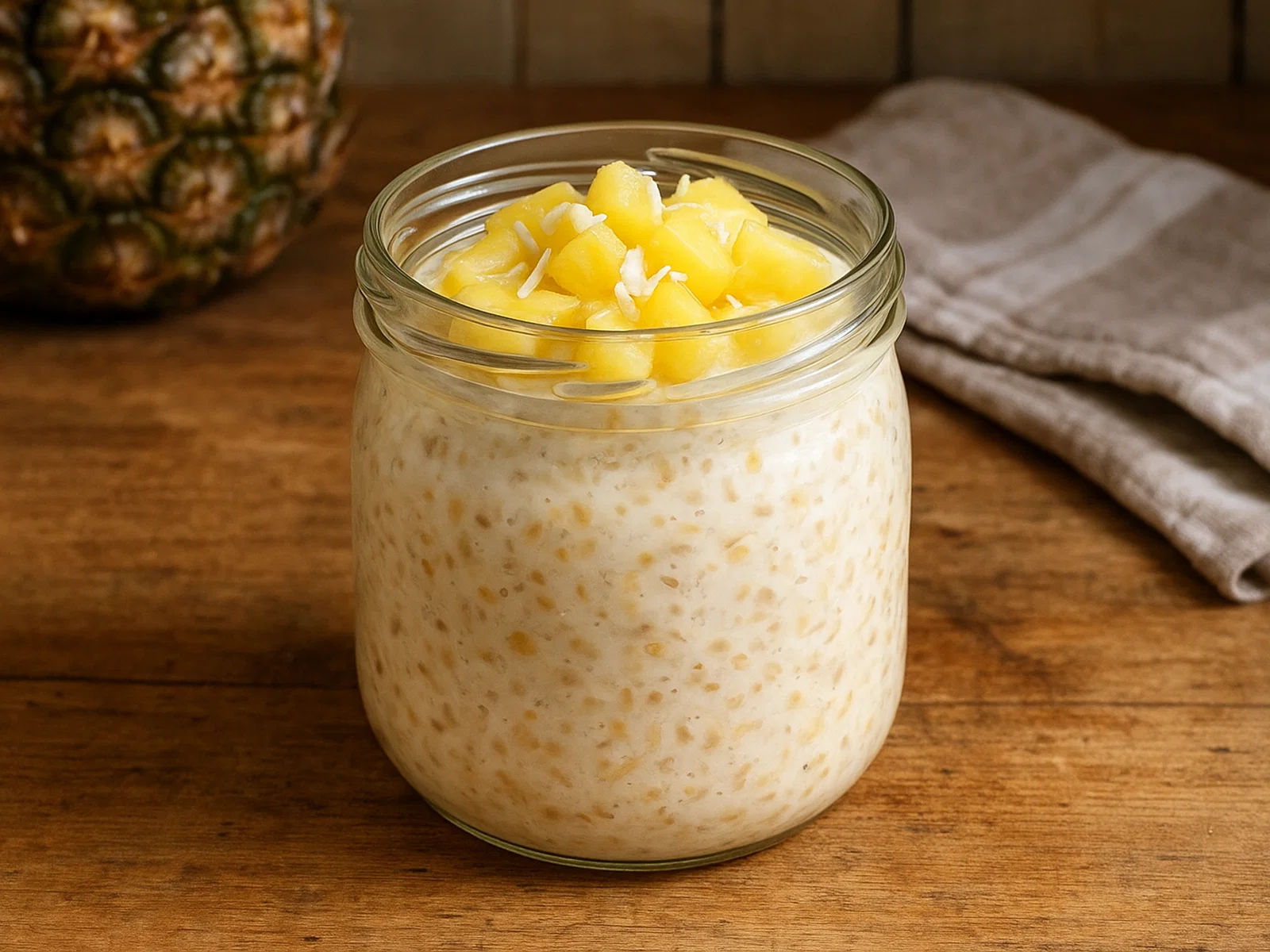 Ananas-Kokosnuss-Overnight-Oats
