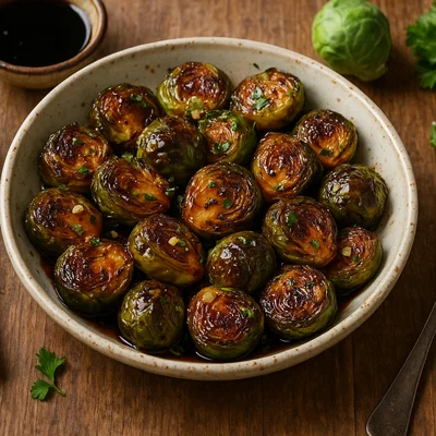 Gebratener Rosenkohl mit Balsamico-Glasur