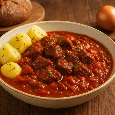 Schneesturm Gulasch – herzhaftes Wintergulasch