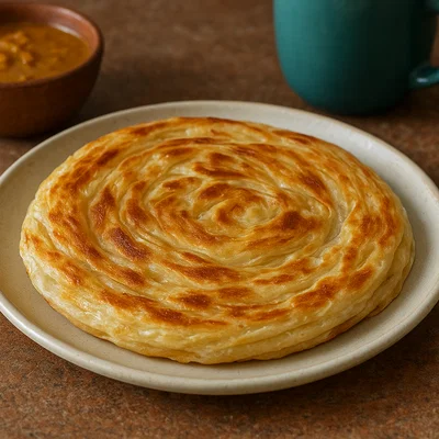 Roti Canai – malaysisches Schicht-Fladenbrot
