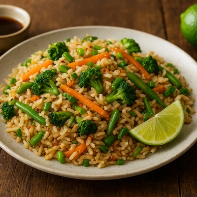 Khao Pad – Thailändischer gebratener Reis mit Gemüse