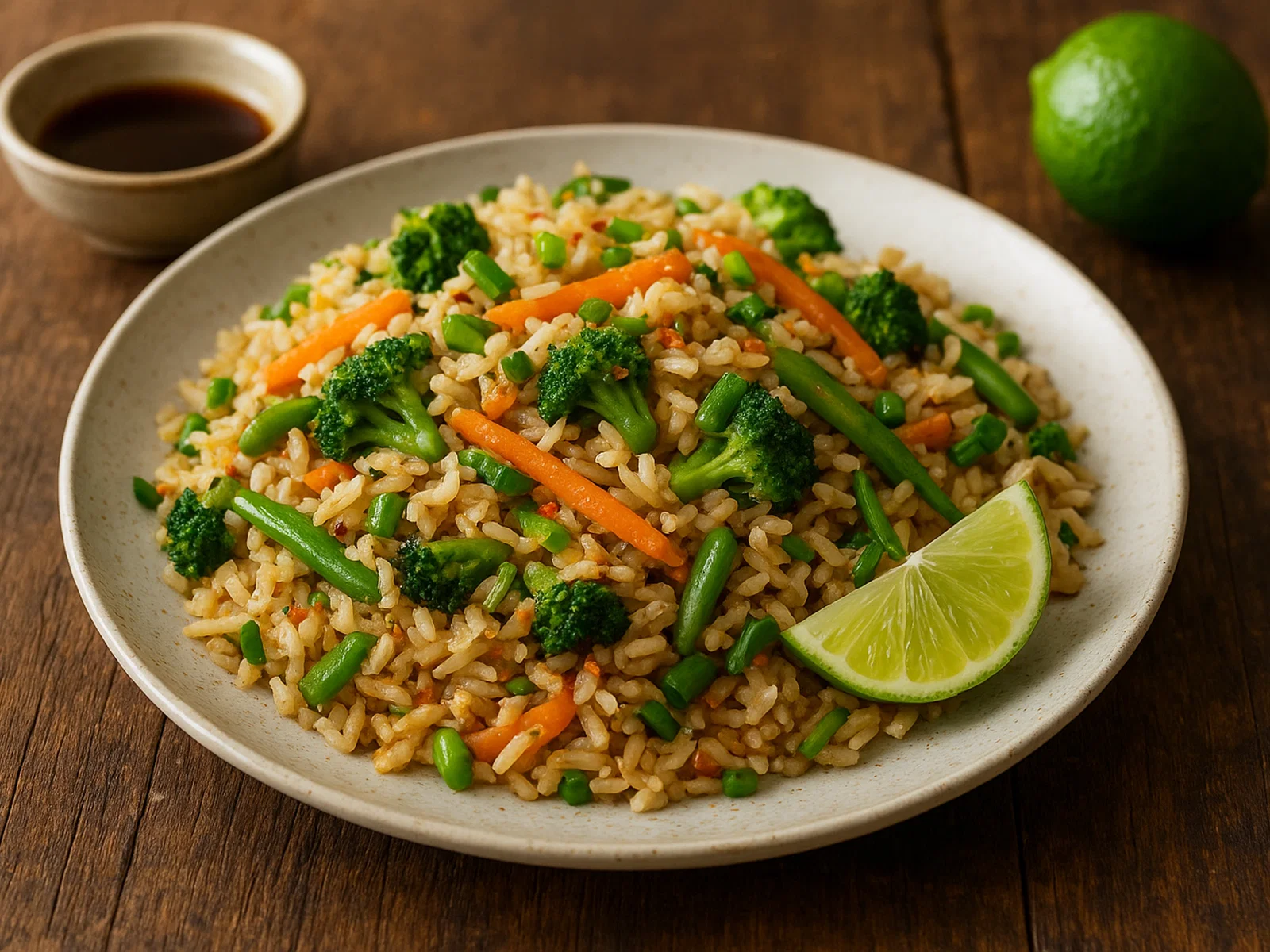 Khao Pad – Thailändischer gebratener Reis mit Gemüse