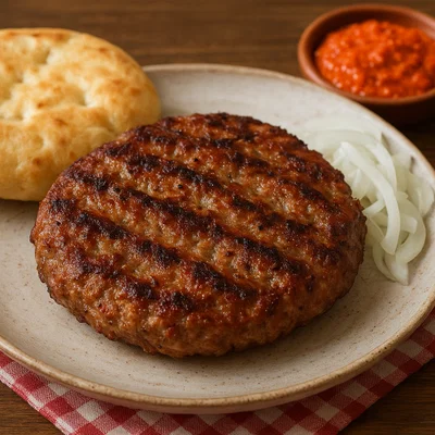 Balkan-Pljeskavica vom Grill