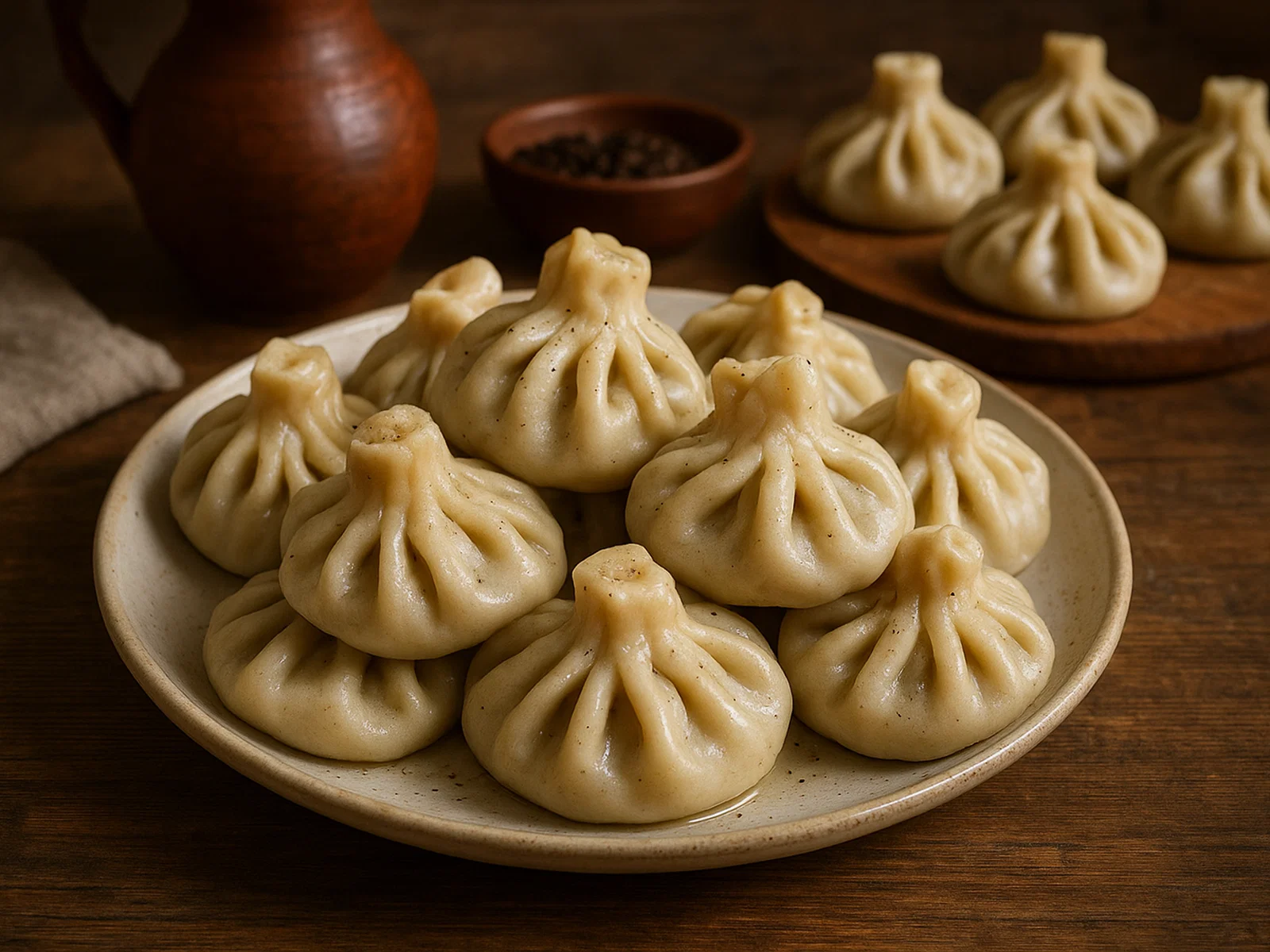 Khinkali – Georgische Teigtaschen mit saftiger Fleischfüllung