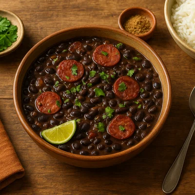 Brasilianischer Feijão mit Chorizo